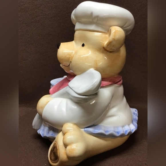 Sunshine teddy bear cookie jar ceramic multicolor large - Picture 3 of 10